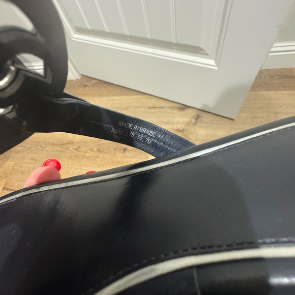 Tory Burch Miller Navy and Silver Sandals - Picture 3 of 3